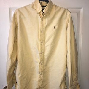 Polo Ralph Lauren Dress Shirt Size Small Yellow